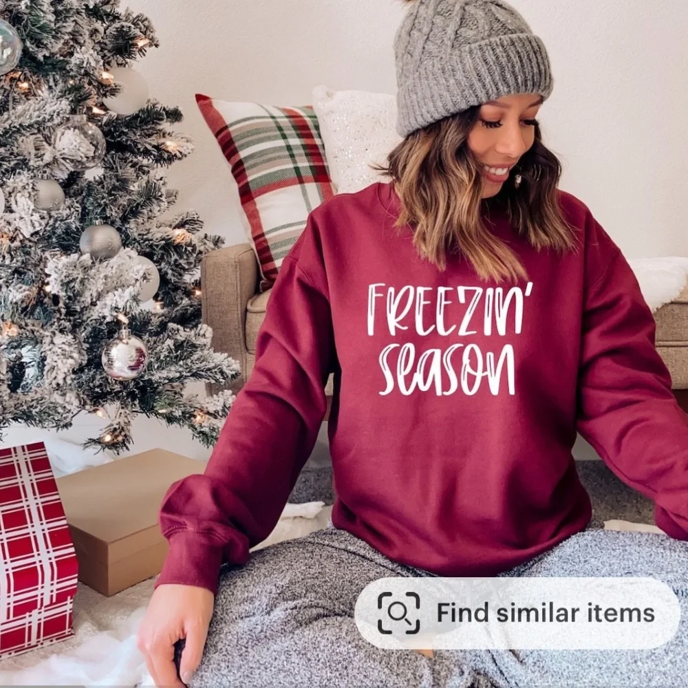 Freezin’ Season Sweatshirt NEW, size large, Cold Weather Sweater - Picture 5 of 5